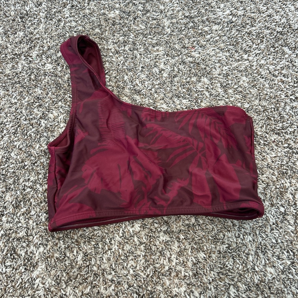 DownEast Burgundy Bikini Top